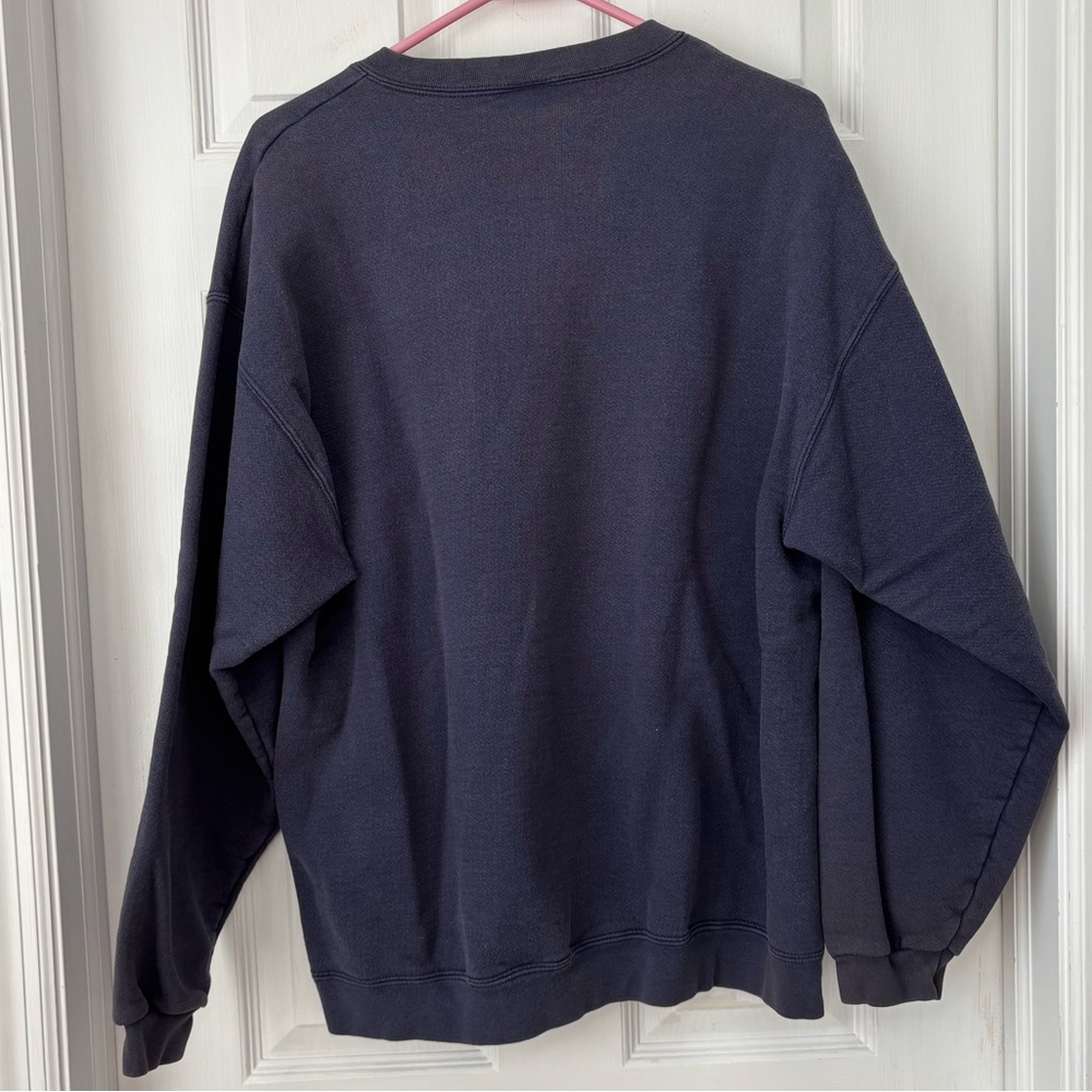 Vintage Fox Racing Inc Navy Blue/Purple Crewneck Sweatshirt - Picture 2 of 3